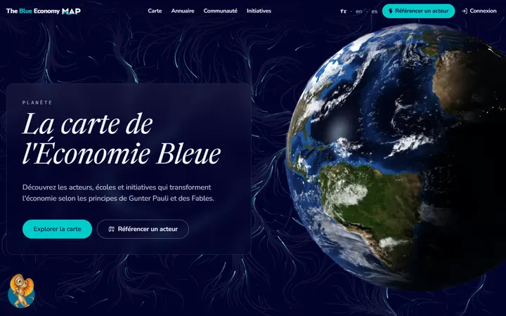 Page d'accueil de together.theblueeconomy.org