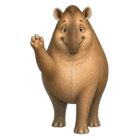 Mumbo le tapir fait coucou